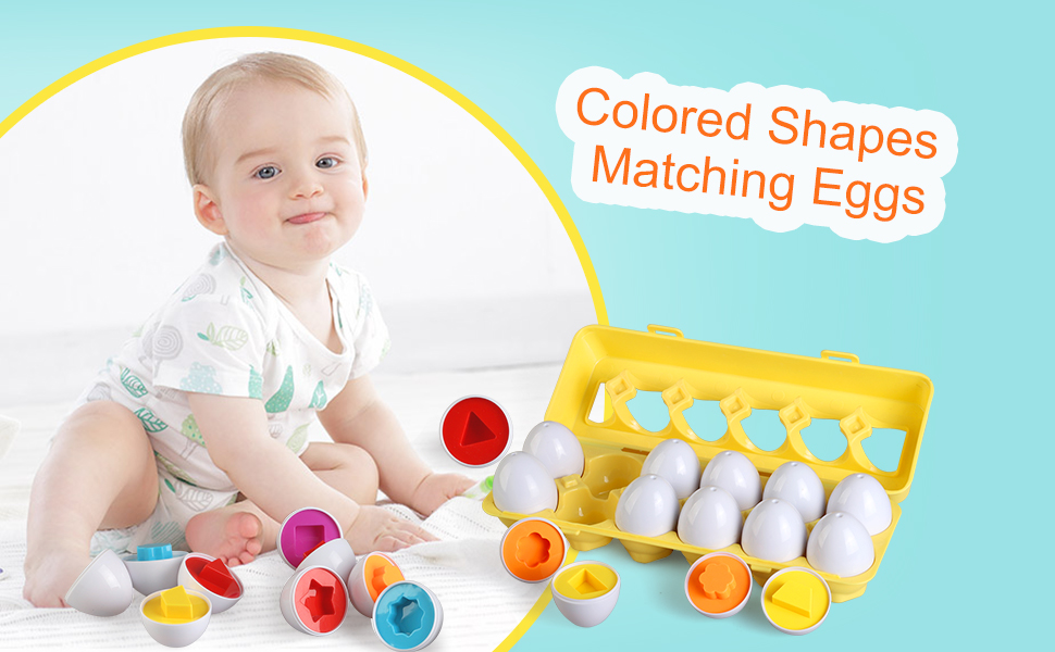 Aomola Matching Eggs,Shape Sorting & Color Recoginition