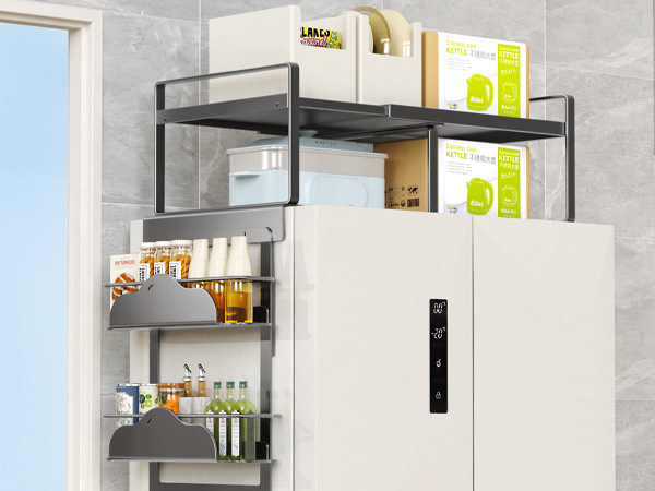 Amazon.co.jp: Bounvi 冷蔵庫上ラック 冷蔵庫上収納 トースターラック Amazon.co.jp: Bounvi 冷蔵庫上ラック 冷蔵庫上収納 トースターラック