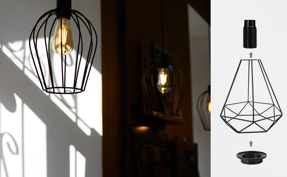 DiCUNO Lamp Shade Reducer Ring E14, Lamp Holder Twist Lock Socket