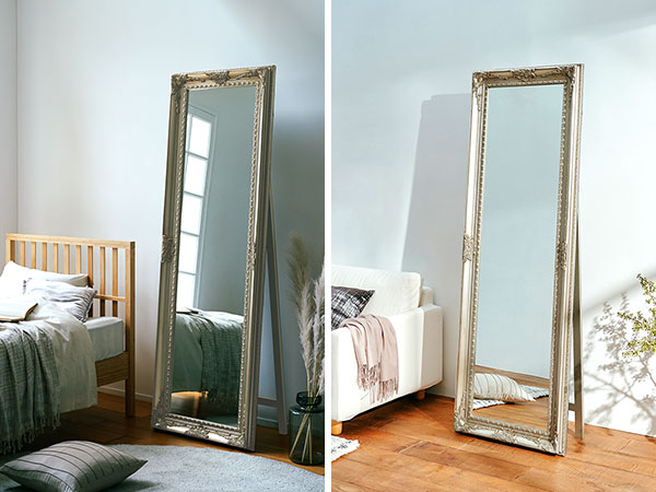 Amazon.co.jp: ぼん家具 スタンドミラー アンティーク 全身鏡
