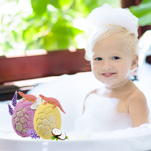 organische Schaumbadebomben Kinder Bade-Set eiförmige große Badebomben 