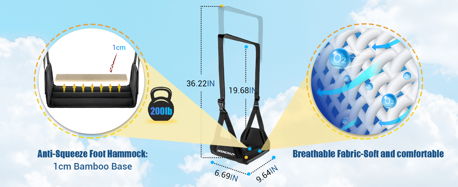 foot hammock for plane travel