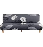 MIFXIN Armless Sofa Cover Futon Slipcover Stretch Elastic Folding Sofa Bed Non-Armrest Couch Furn...