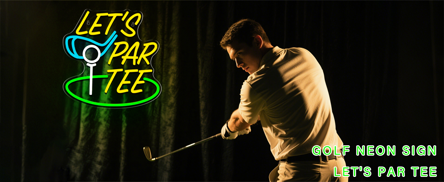 golf neon sign