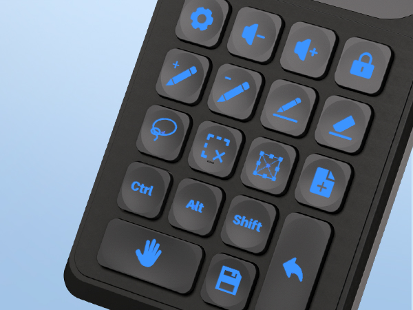 18 Programmable keys for effective workflow