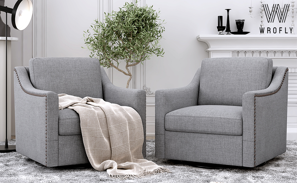 Swivel Barrel Chair