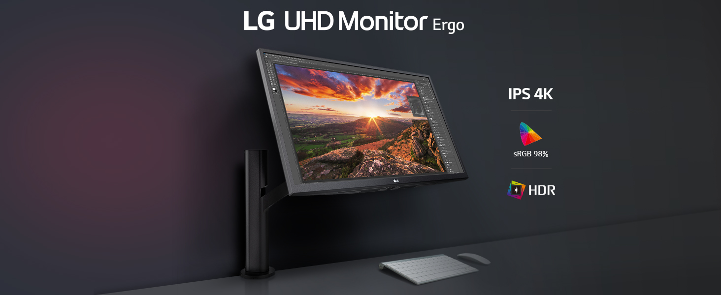 LG 27UK580B 27inch UHD 4K IPS Display with Ergo Stand
