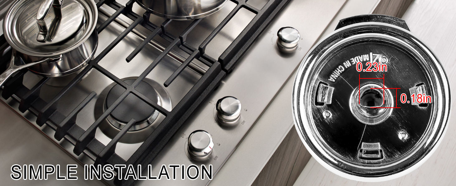 W11030413 Range Control Knob 5Pack Compatible with