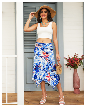 midi skirts for women