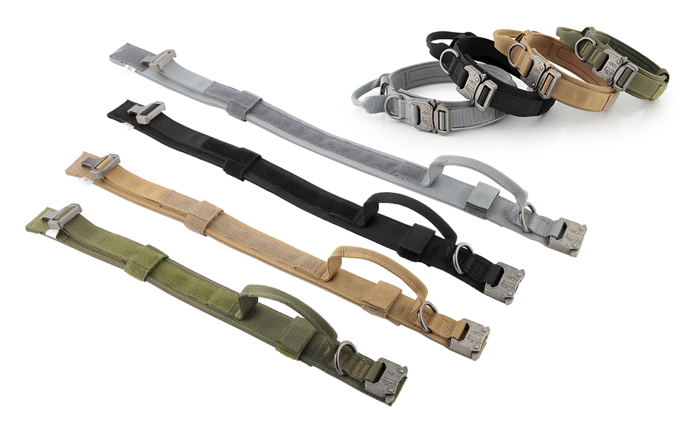 Plutus Pet Tactical Dog Collar, Soft Padded, Adjustable with Heavy Duty