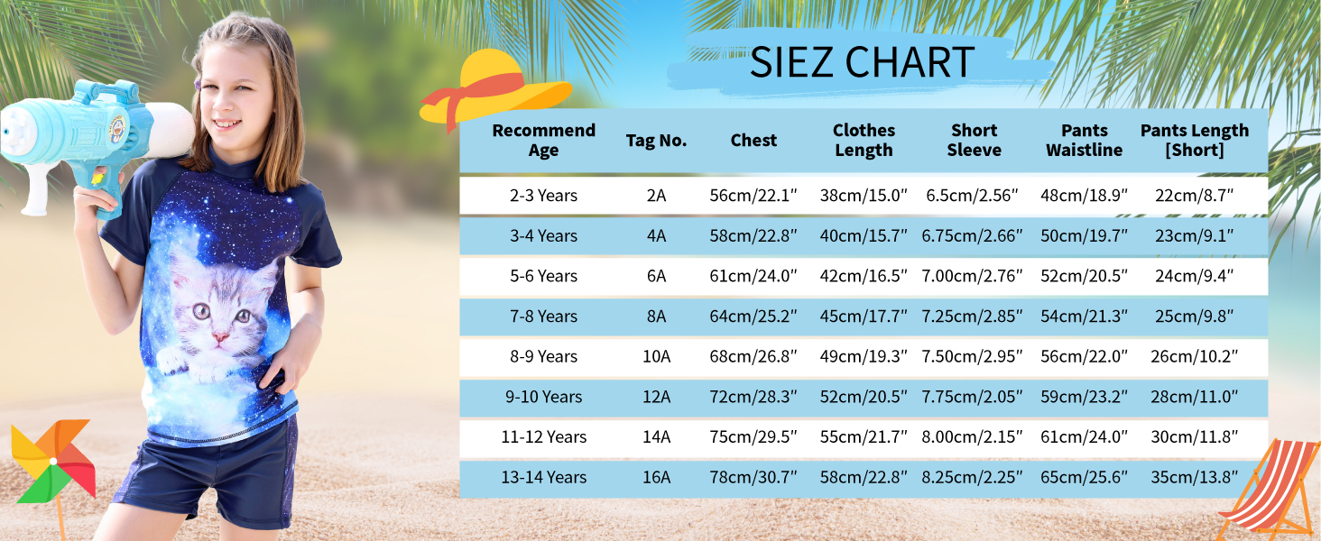 Girls Two Piece Swimsuit 10-12y