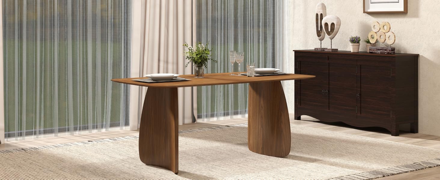 modern wooden dining table