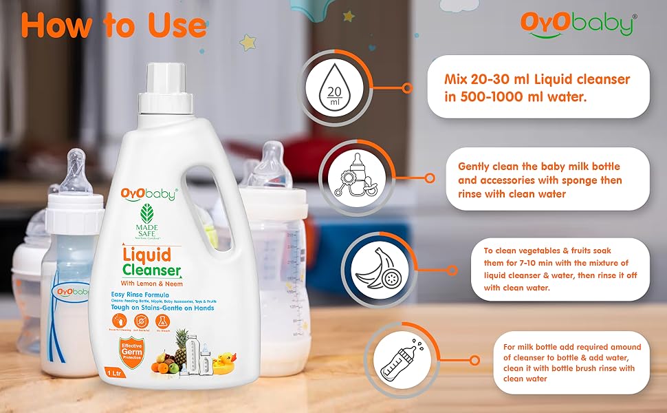 bottle cleaning liquid for baby, baby bottle cleaning liquid, bottle cleaner liquid