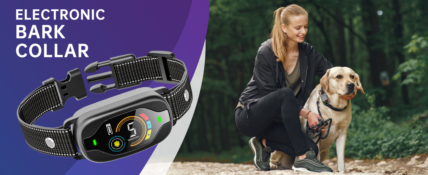 Smart Dog Bark Control Collar SHINEONER Rechargeable Pet