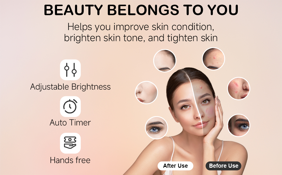 YKeluxon Red Light Mask