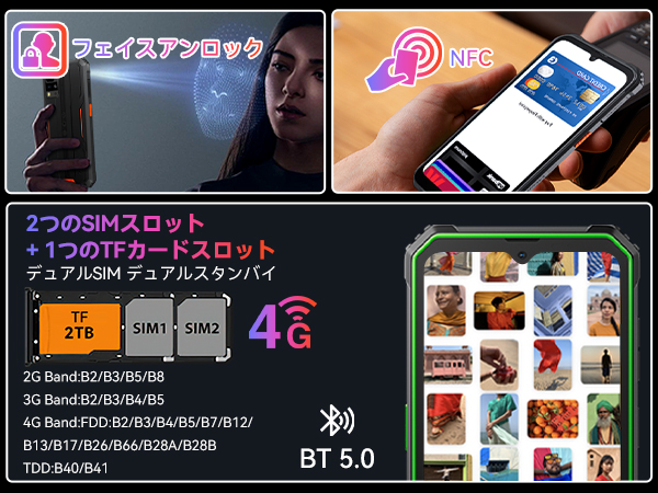 Amazon | Blackview BV4800Pro タフネススマホ Android14 SIM