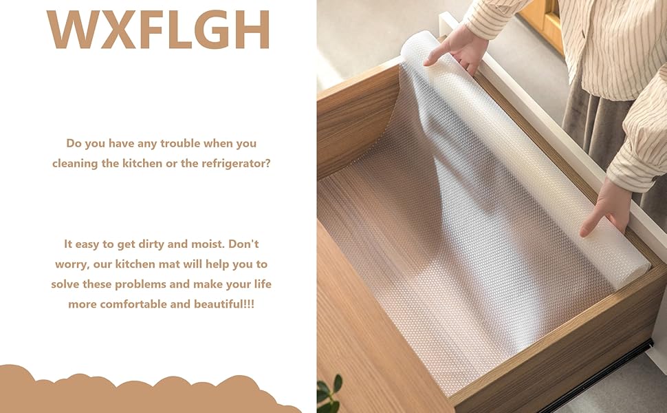 WXFLGH Drawer Mat 2 NonSlip Mats Per Set (40 cm x 200 cm), Liners