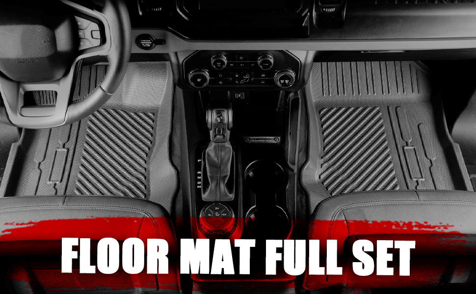 ford bronco 2-door cover set back seat cover cargo liner crago lower mats with floor mat1