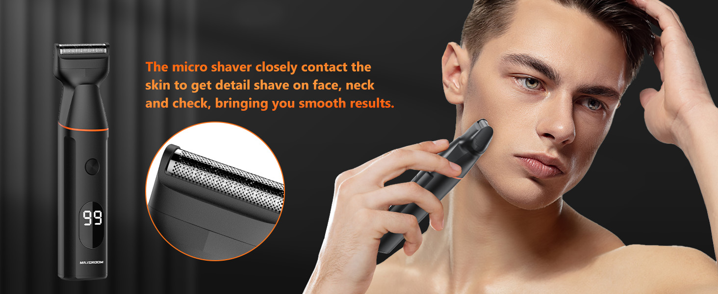 manscape electric mens groin body ball pubic beard hair trimmer shaver groomer men grooming kit ball