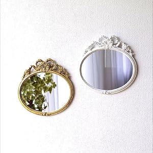 Amazon.co.jp: 壁掛け鏡 アンティーク ロココ調 クラシカル