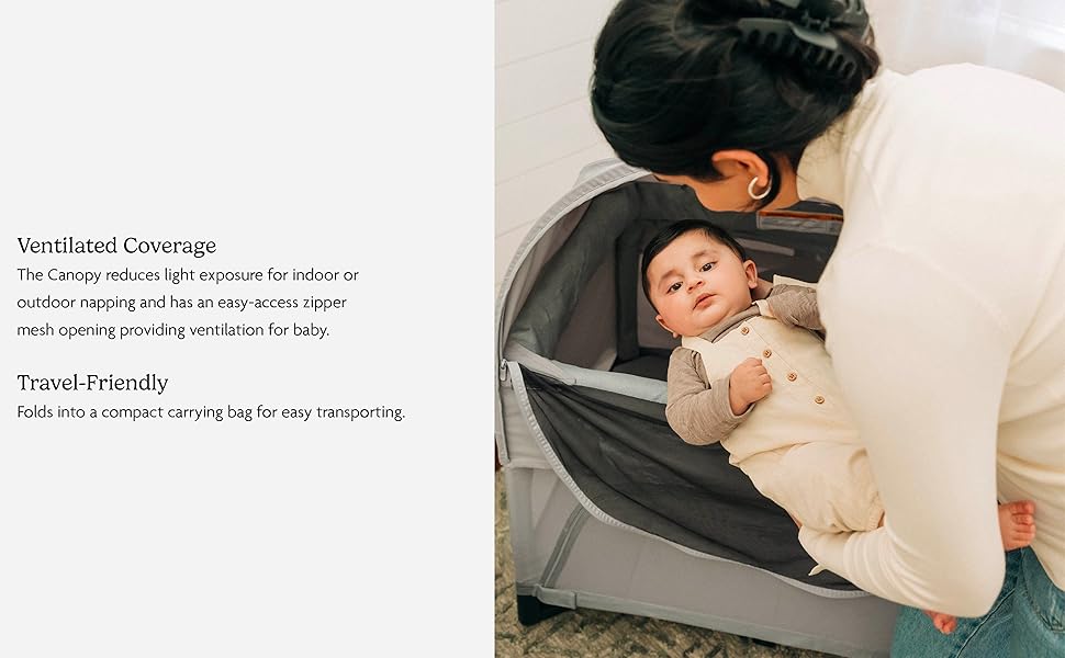 Ventilated coverage and travel friendly