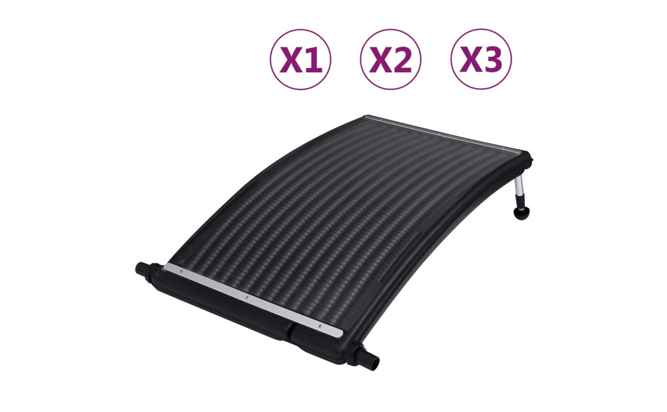 vidaXL Curved Pool Solar Heating Panel Pool Spa Accessory Backyard