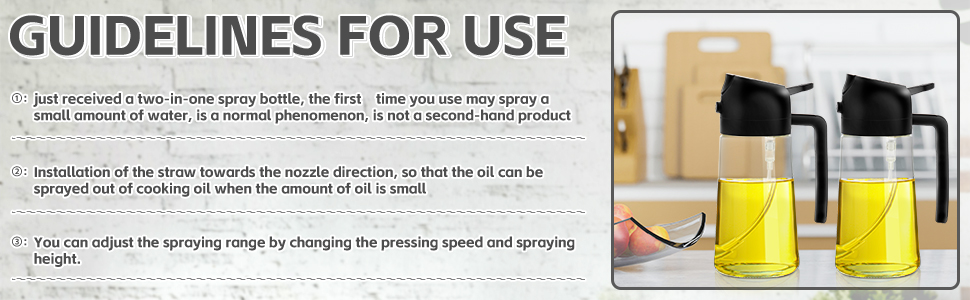 oil dispenser bottle spray and pour