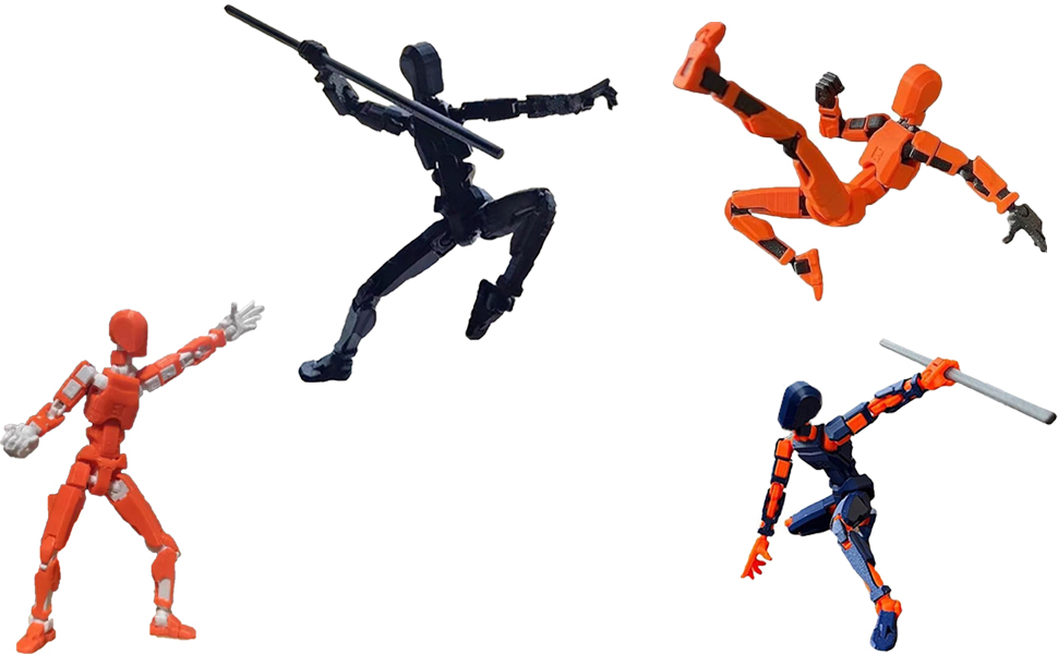 Titan 13 Action Figure, T13 Action Figure, 3D Printed Multi