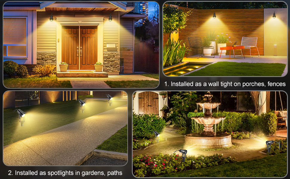 garden uplighters