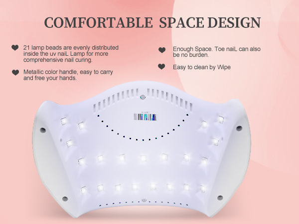 UVライト　SUPERIOR UV LAMP RINK LKE 268W UV Nail Lamp with 57 Bulbs and Automatic Sensor