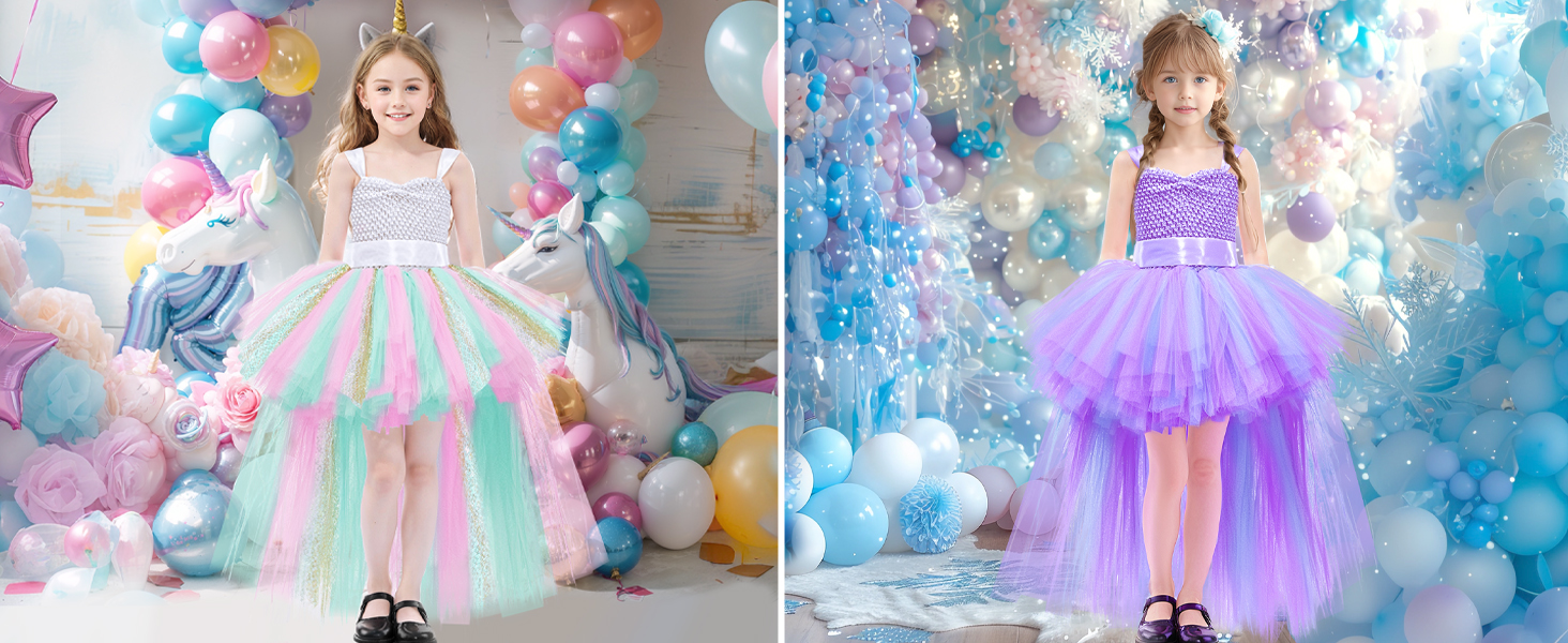 rainbow mermaid dress for girls