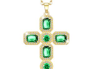 Linawe Cross Charm Pendant Chain Necklace for Women Trendy
