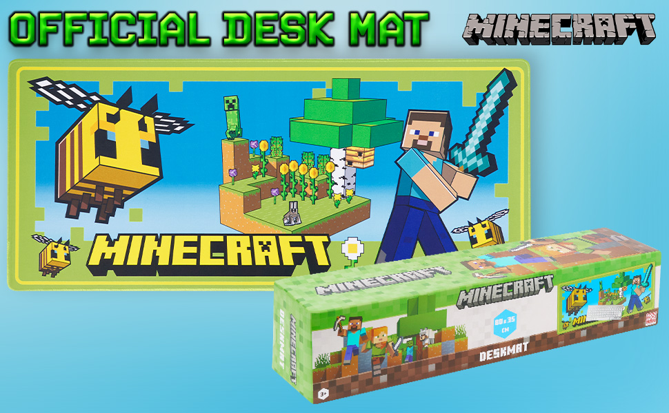 Amazon.com : Minecraft Desk Pad for Kids and Teenagers, Non-Slip Desk ...