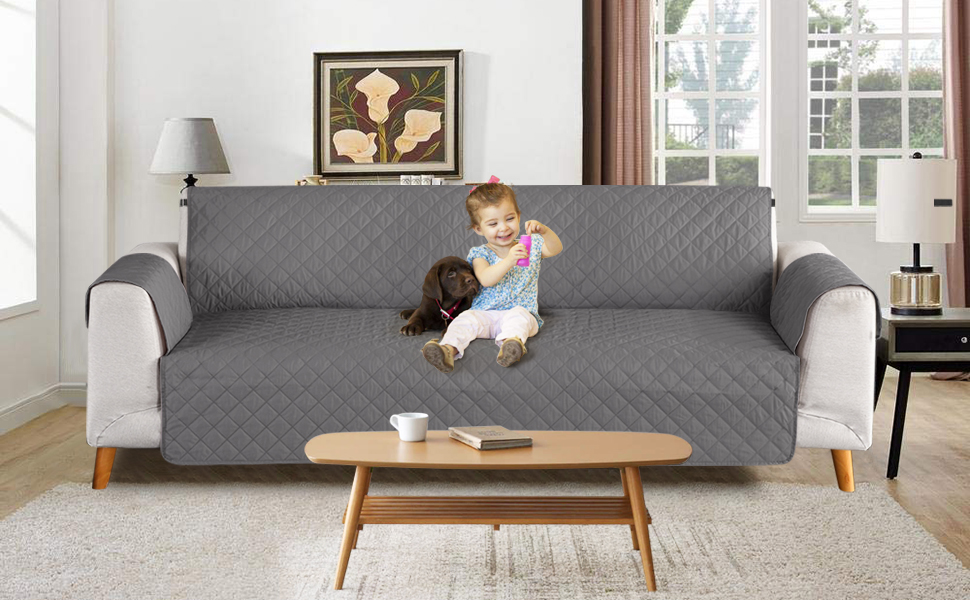 TAOCOCO Sofa Covers 4 Seater, 100 Waterproof Sofa Slipcovers,Non Slip