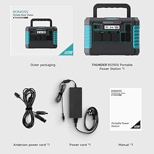 Amazon.co.jp: ROMOSS 1500Wポータブル電源 大容量1328Wh