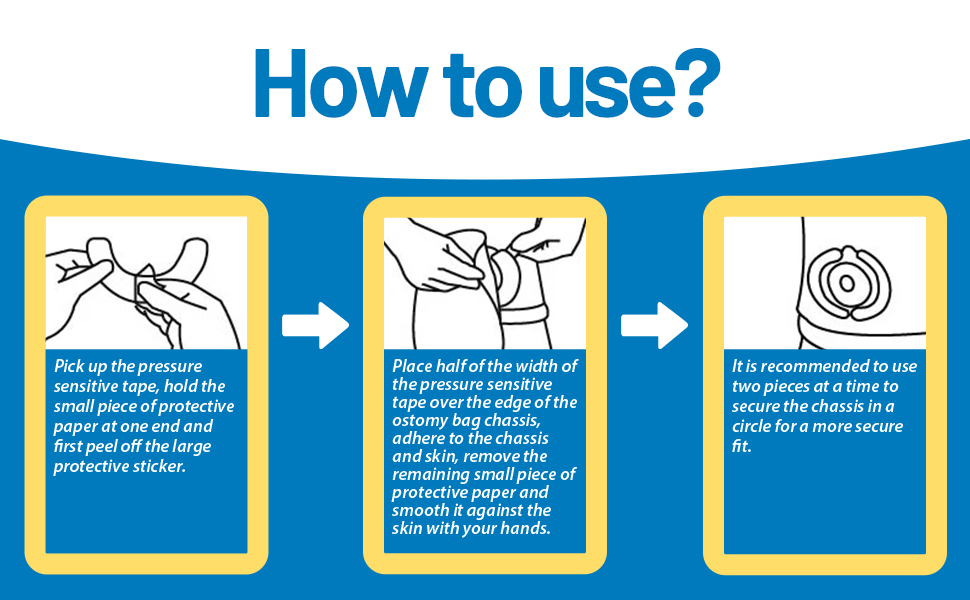 10PCS Ostomy Barrier Strips, Ostomy Supplies, Skin Barrier Strip