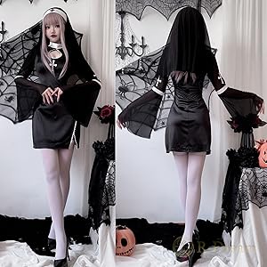 秋コスプレ★シスターハロウィンワンピース★小悪魔風 Amazon.co.jp: [R-Dream] シスター コスプレ セクシー