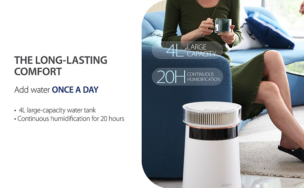 Soleus Air 2 in 1 Humidifier with Adjustable Humidistat