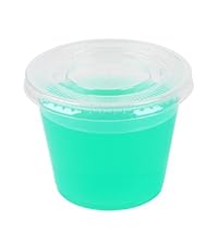 Small Jelly Covers Portable Gelatin Lids Jello Dessert Cups with Snap-On Lids Disposable Pudding 