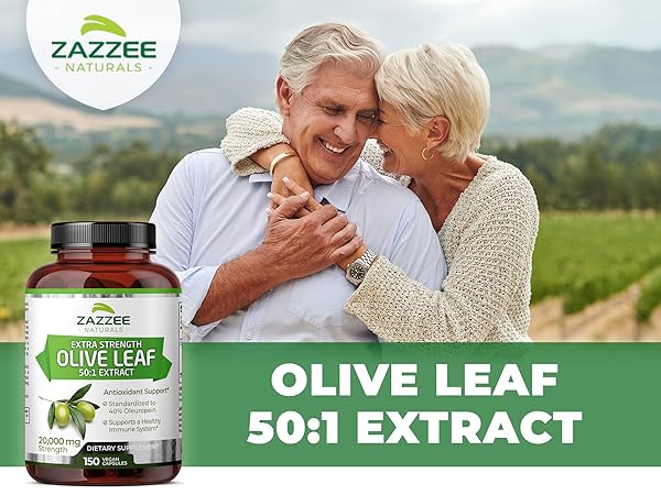 Olive Leafさんへ Amazon.com: Zazzee Extra Strength Olive Leaf 50:1 Extract