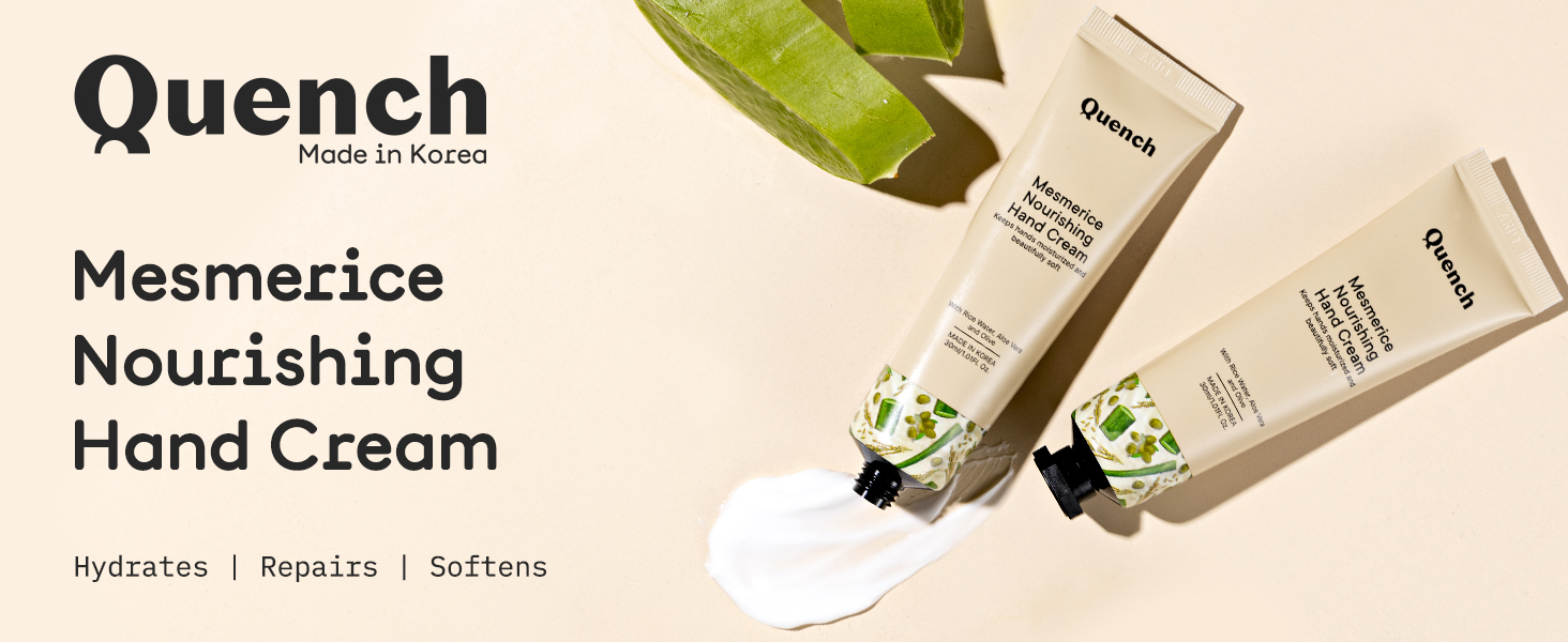 Buy QUENCH Mesmerice Nourishing Korean Hand Cream Made in Korea Keeps Hands Moisturized and