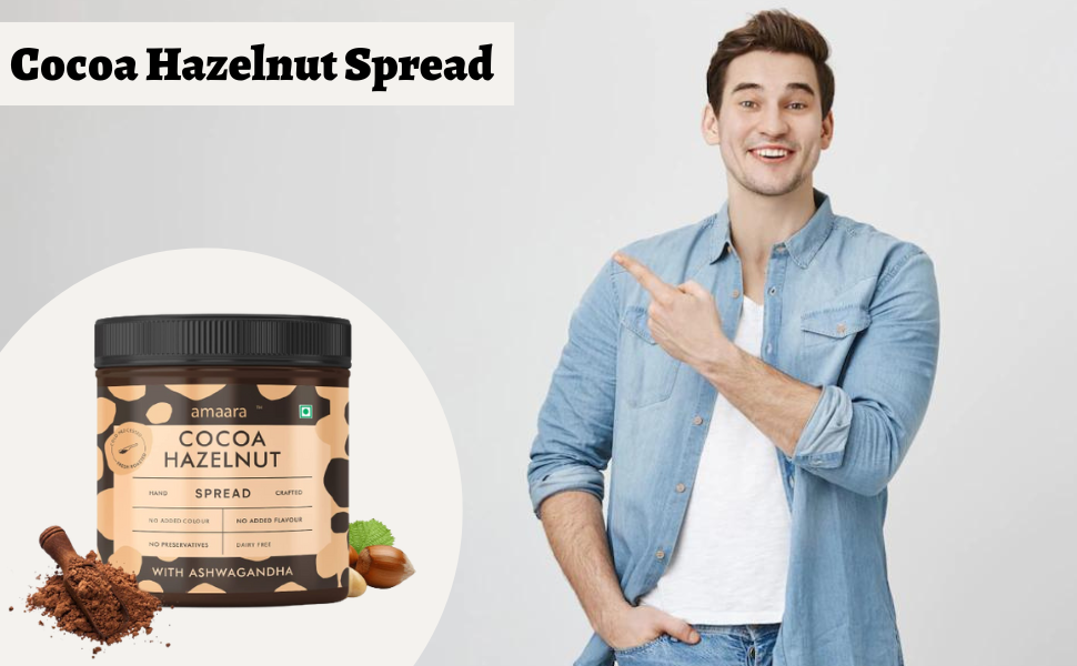Amaara's Cocoa Hazelnut Spread, infused with Ashwagandha Creamy
