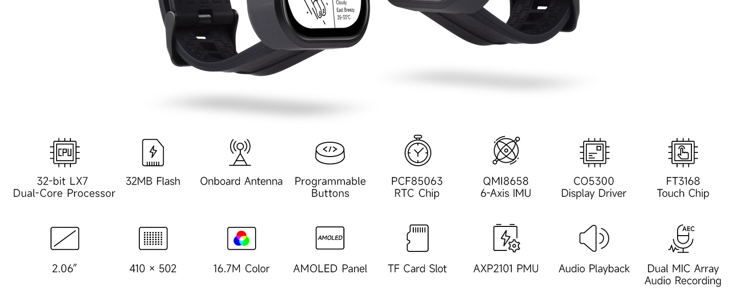  ESP32-S3-Touch-AMOLED-2.06
