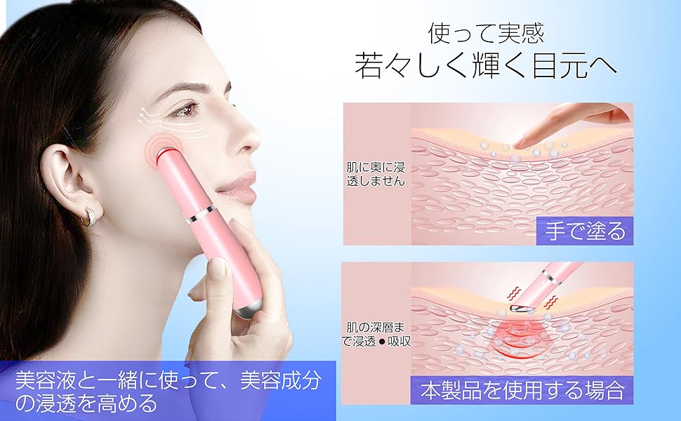 DermaWand 美顔器 目元ケア 2025年カレンダー付き Amazon.co.jp: 【2025年最新版】目元美顔器 目元ケア 美顔器