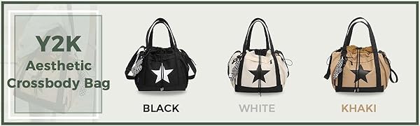 Amazon.com: Y2K Aesthetic Crossbody Bag with Pendant Star
