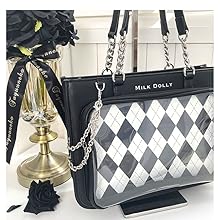 FUYUUNEKO 浮遊猫 milkdollyアーガイル ホワイト 痛バッグ Amazon.co.jp: FUYUUNEKO アーガイル 痛バ 痛バッグ 痛バック