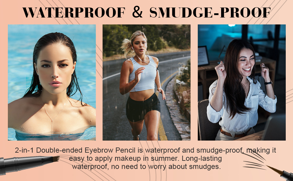 hellokiss liquid eyebrow pen,2 in 1 dual-ended natural 4 fork tip liquid eyebrow pencil