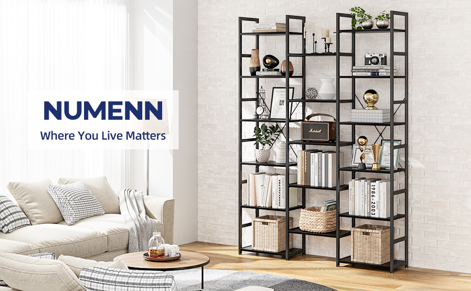 triple wide bookcase