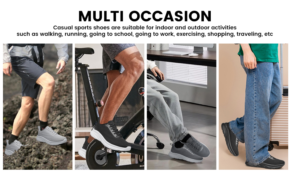 YHOON Slip on Trainers Men Casual Walking Shoes Lightweight Workout Sneakers Jogging Cushioning Trainers for Mens 12 aplus content image