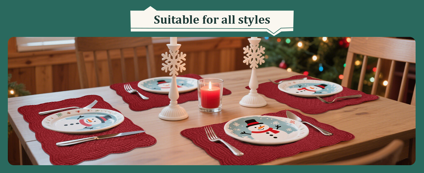 HOMBYS Quilted Placemats Set of 4 for Kitchen Table - OEKO-TEX STANDARD 100
| Hombys Washable Rectangular Placemats 100 Aec16d65 9773 4694 Be12 27e9d9faa90f. CR0,0,1464,600 PT0 SX1464 V1